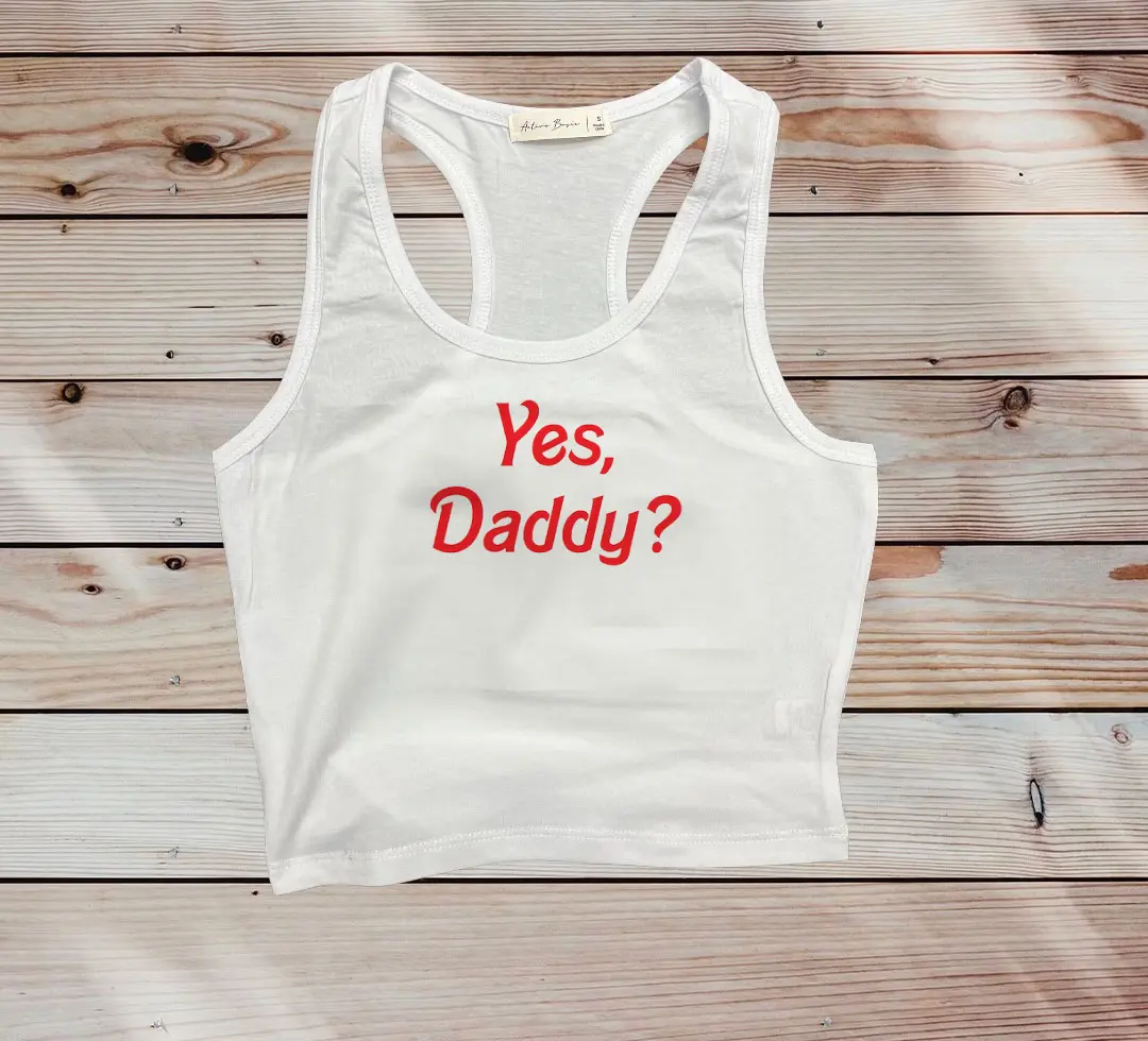 Yes Daddy Cropped Tank