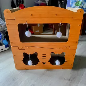 Multi-Layer cat scratcher bed for indoor cats, Made of High-density corrugated cardboard，Features scratching, resting, and playing functions, cat scratcher cardboard，Extra-Large Cat Bed, Pet Nest,Cat Gift，Essential for Cat Claw Sharpening