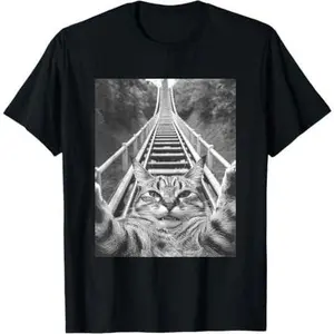 Cat Selfie on Roller coaster T-Shirt