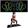 Fitness Exercise Mat - Gym Accessories with Thickness 2", Non-Slip Design, Stability, Joint Protection, Foldable, Durable, Lightweight, Portable for Home Gym & Outdoor Squats, Knee Support, Squat Position Guide (All Training Levels)