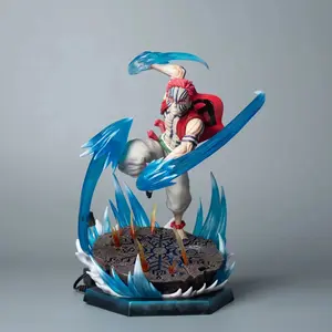 Demon Slayer – Akaza Third Form Wind Compass Luminous GK Handmade Battle Statue Anime PVC Figure Collectible Figurine Display