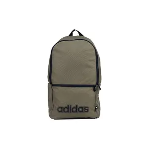 Adidas Large-Capacity Adjustable-Strap Zippered Polyester Backpack for Men and Women in Green