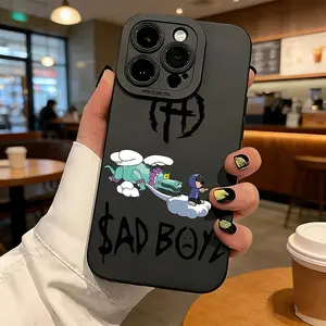 Junior H Sad Girlz Boyz Phone Case, Compatible with iPhone 17 16e 16 15 14 13 12 11 Mini Pro Max Air X XR Xsmax 8 7 Plus, Anti-Fall Protective Soft Tpu Back Cover, Accessories