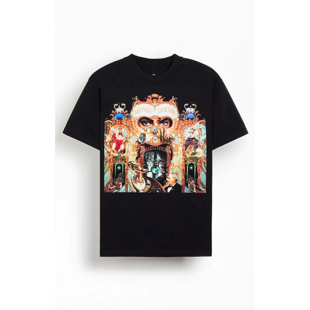 PacSun Men's Michael Jackson Dangerous T-Shirt - Multicolor