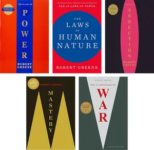5 Books Set (The 48 Laws of Power; The Laws of Human Nature; The Art of Seduction; The 33 Strategies of War & Mastery) By Robert Greene [PAPERBACK, 2020]