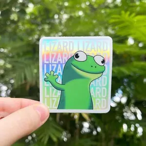 Tom the Lizard Hoppers Meme Funny Sticker, Lizard Lizard Lizard Stickers, Meme Movie Sticker