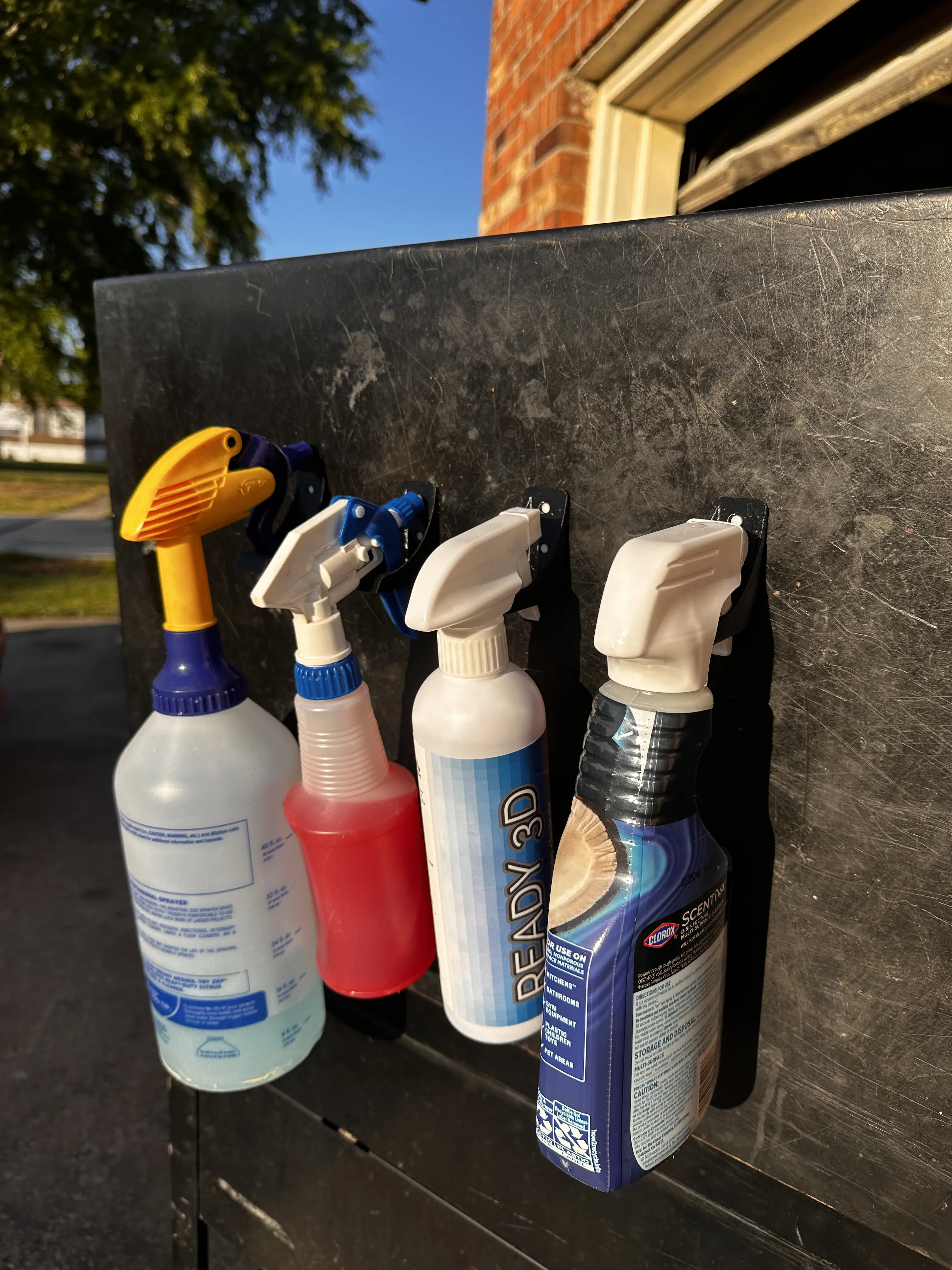 spray bottle holder