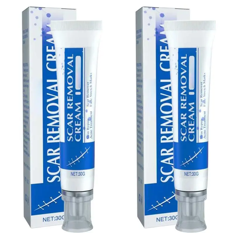 2 Scar Removal Cream 30g Silicone Gel for Surgical & Keloid Scars All-Natural Ingredients Gentle Formula for Sensitive Skin Lightweight Breathable Universal Compatibility