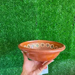 Pozolero Plate of Deep Clay 7.5In Sets.