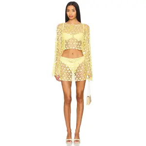 superdown Coralie Skirt Set in Baby Yellow