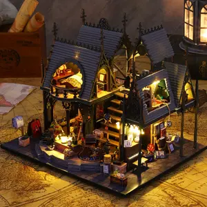 Model Building Kit Assembly House Doll House Miniature Home Kit Creative Room Bedroom Decoration With Furniture, Diy Handmade Three-dimensional Jigsaw Puzzle Toy Gift, Suitable For Teen Girls Boys Women Men Adults