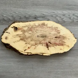Ambrosia Maple Oval Tray - Natural Wood Design for Serving and Display