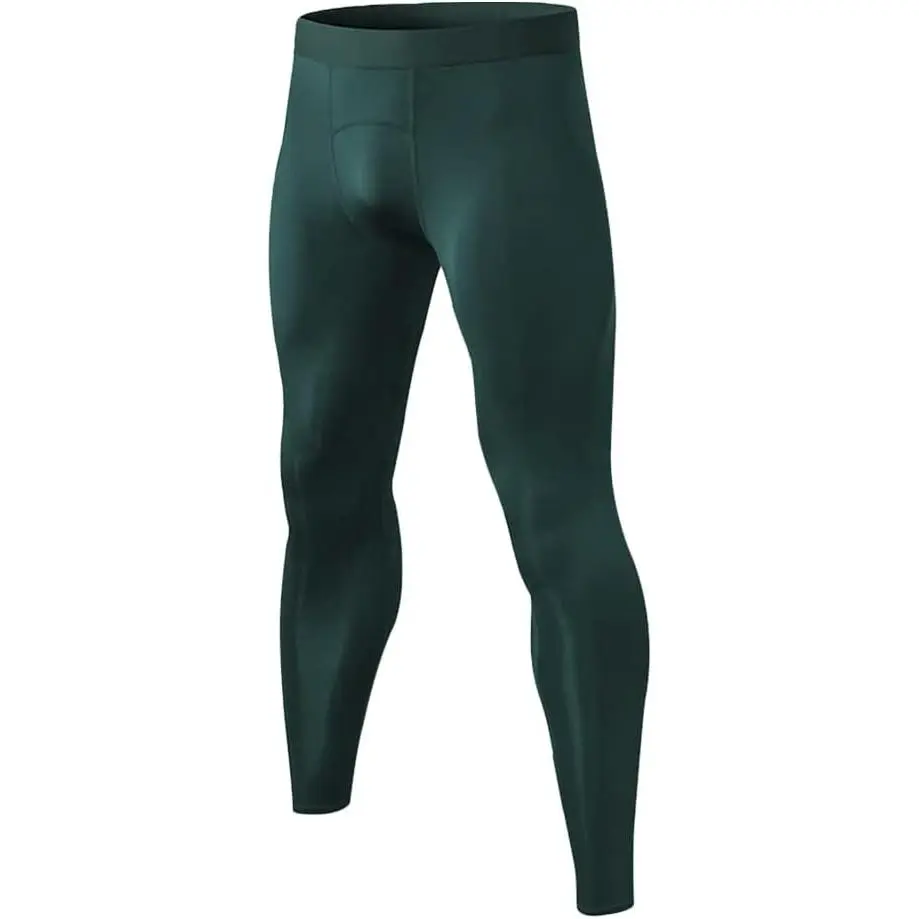 Men's Compression Spandex Tights, All Seasons Cool Dry Athletic Leggings for Football, Basketball, Running Workouts, Large, Uv Protection Clothing, Spandex Fabric, Male, Outdoor Sports