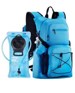 【Summervibes】VEVOR Hydration Backpack, 25L Insulated Hydration Pack Backpack with 2L TPU Water Bladder, Hiking Water Backpack with Storage for Men Women, Hydro Water Daypack for Hiking Running Cycling Camping