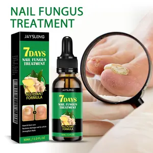 JAYSUING Ginger Nail Treatment - Natural Care for Healthy Nails,  Repairs Damaged Nails, Discoloration, and Fungal Infections Growth Strengthening Oil ,7-day Nails  fungus treatment cuticle serum