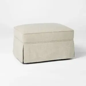 Vivian Park Ottoman Fern Green - Threshold designed with Studio McGee: Comfy,