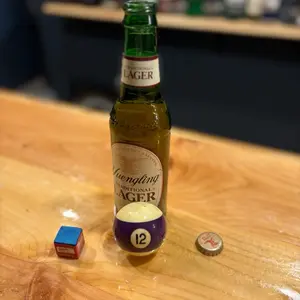 Number 12 Pool Ball Bottle Opener