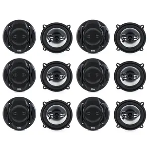 BOSS 5.25" 300W 4 Way Car Audio Coaxial Speakers Stereo Black 4 Ohm (6 Pack)