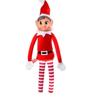 Christmas Elf Behaving Badly Plush Toy | Elfette Novelty Long Bendy Naughty Girl Christmas Doll | 12 Inches