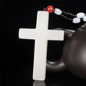 Hetian jade cross pendant.Jasper cross jade pendant, white jade cross jade pendant, jade plaque.Emmanuel.