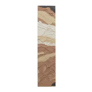 Textured Earth Tones Table Runner for Modern Décor