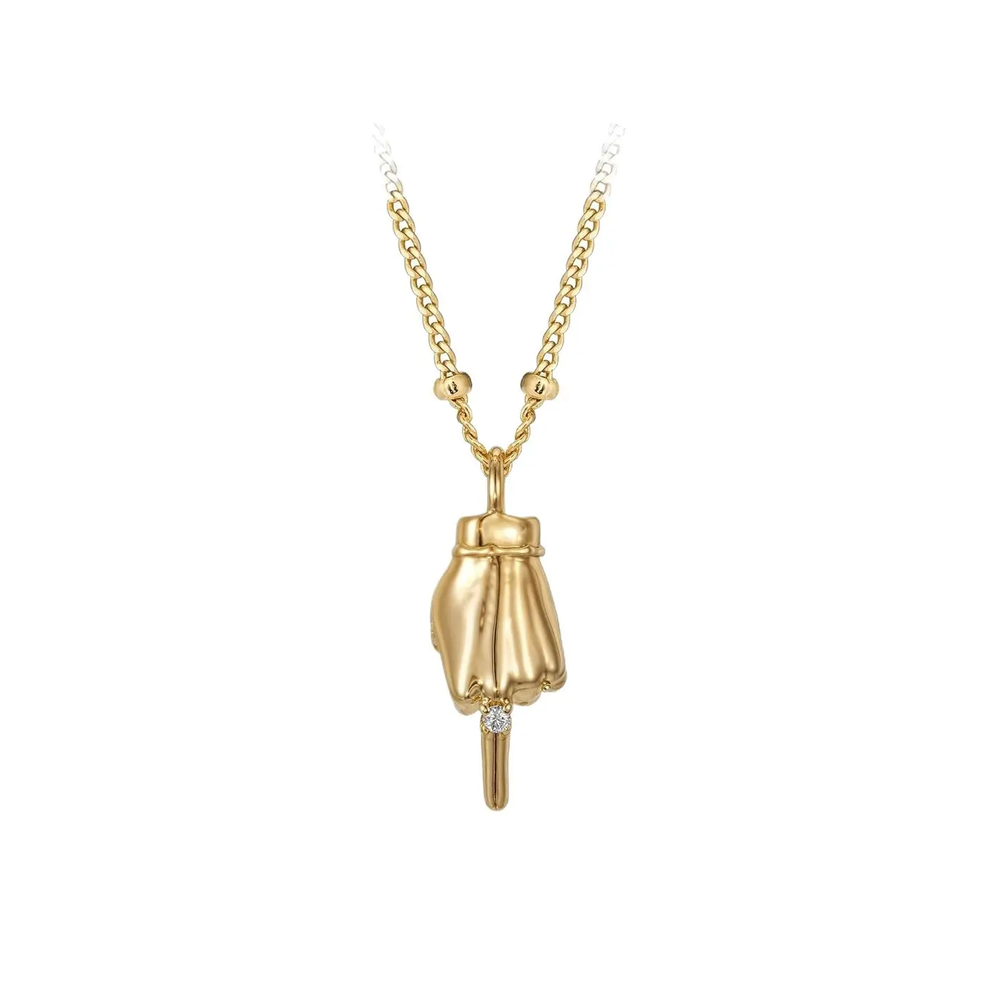 Gold Boxing Glove Pendant Necklace, Cuban Link Chain, Hip Hop Jewelry for Men Women, Iced Charm Necklace, Streetwear Y2K Aesthetic, Rapper Style Chain, Statement Necklace for Outfit, Club Party Gift fathersdaygiftideas