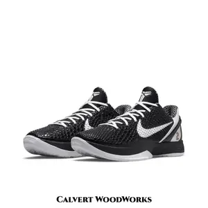 Bumpy Bubble Textured Mesh Low Top Competition Sneakers Black Upper White Contrast Badge White Solid Rubber Outsole Embroidered Number Detail Non-Slip Indoor Court Athletic Shoes With Full Original Box