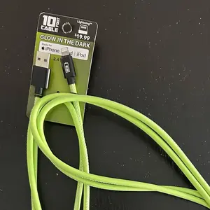 Glow in the dark 10ft USB to lightning