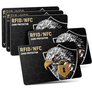 5 Pack RFID Blocking Cards, RFID/NFC Protectors NFC Contactless Protection Wallet Shield Travel Essentials