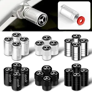 Car Tire Valve Stem Caps Car Wheel Tyre Air Valve Covers for Mercedes-Benz Maybach E-Class C-Class S-Class S450 S560 S600 S680 GLS 480 650 W240