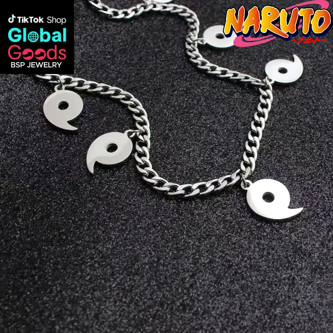 Naruto Magatama Necklace, Japanese Amulet Pendant, Anime Cosplay