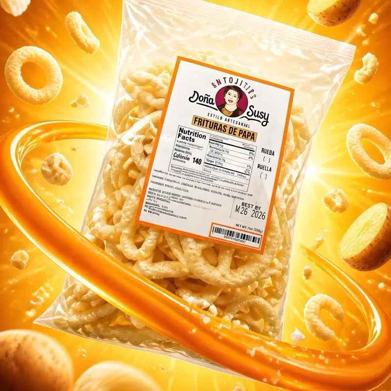 Dona Susy Ambient Potato Chips - Single Serve, 140 Calories per Serving, Vegan, Caffeine-Free, Sugar-Free, Best By 2/26/2026, Pantry Snack