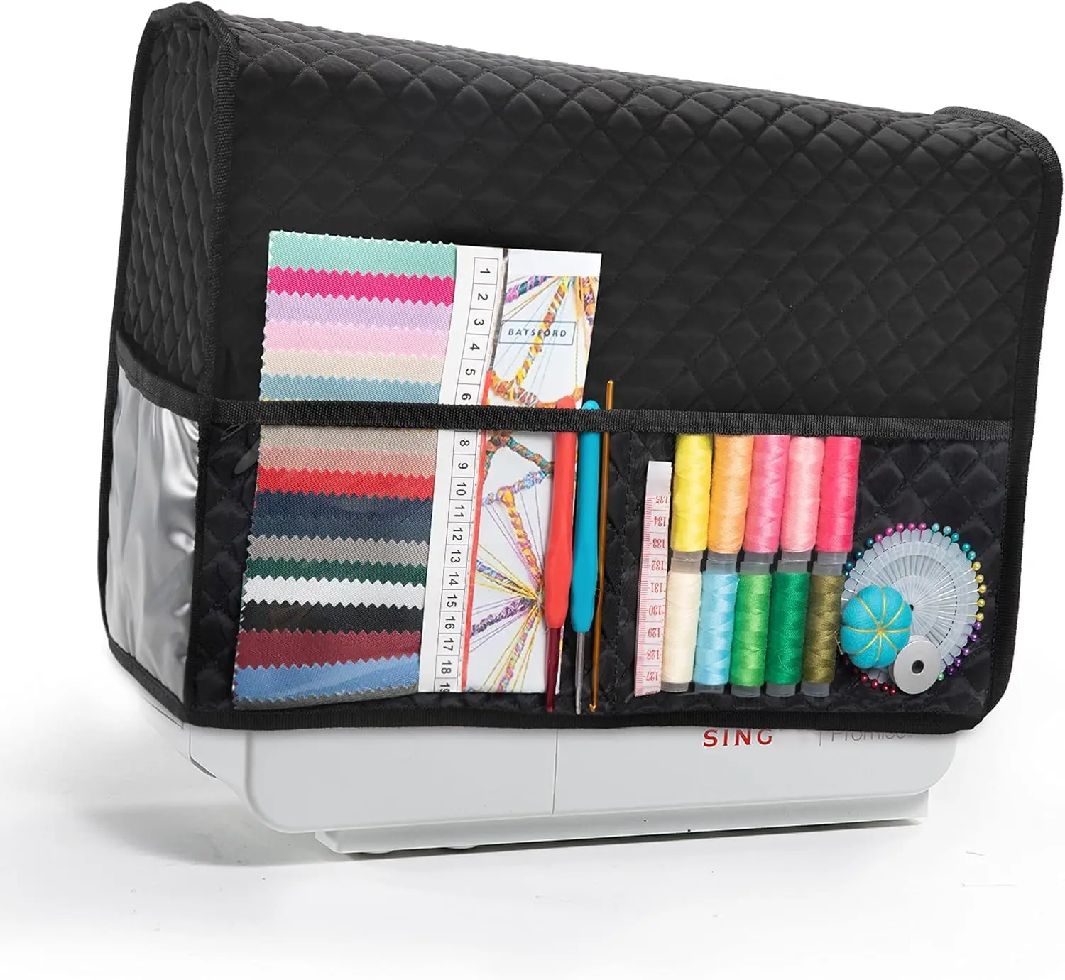 Sewing Machine Cover for Brother, Sewing Machine Dust Cover for Singer, Padded Storage Dust Covers Compatible with Most Standard Sewing Machine.
