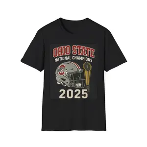 Ohio State National Champions 2025 Unisex T-Shirt, College Sports Tee, Graduation Gift, Football Fan Apparel, Team Spirit Wear, Casual Style