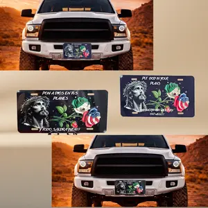 Divine Face Aluminum Sign 12x6" | Put God in Your Plans