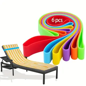 6-Piece Towel Clips Set, Durable Nylon Material, Ideal for Beach Chairs & Travel Essentials, Secure Hold Design (set of 6)