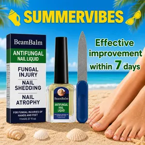 BeamBalm Toenail Fungus Extra Strength,Antifungal Solution for Toenail or Fingernail, Triple ActionFormula for Remove Fungal, Repair and Renewal DamagedNails.#SummerVibes