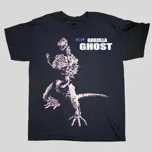 Godzilla Ghost Vintage T-Shirt, Retro Kaiju Movie Graphic Tee, 90s Monster Shirt, Unisex Streetwear Gift
