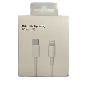 White USB-C to Lightning Cable 3ft (1m) Fast Charging Cellphone Smartphone