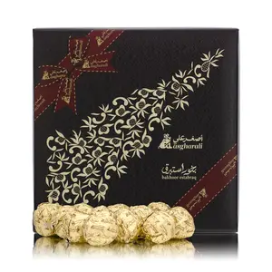 AsgharALi Bakhoor Estabraq - 12 Incense Balls بخور العود | Luxury, Addictive & Lasting Bakhoor Oud Incense | Use on Charcoal or Electric Incense Burner for Aromatic Ambiance | Bukhoor Gift Box 220g