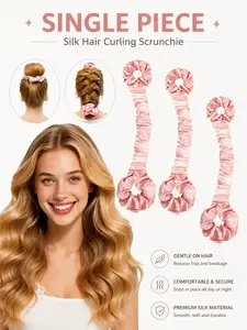 Heat-Free Hair Curler, Multi-Functional Lazy Sleep Curling Wand, Damage-Free Overnight Waves, Suitable for Medium to Short Hair, Student Commute Styling Tool