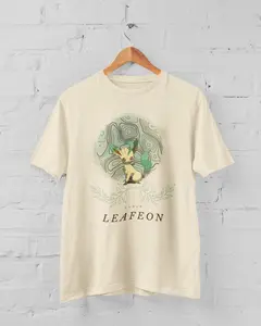 Leafeon Pocket Monsters Graphic Tee Anime  Idea Present For Him For Her, Basic Tee.