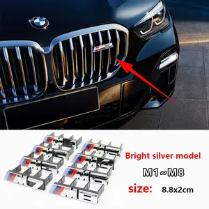 3D Car Grille Emblem Badge, Automotive Front Grill Logo, Hot Upgrade Accessory for M Series Models M1 M2 M3 M4 M5 M6 M7 M8