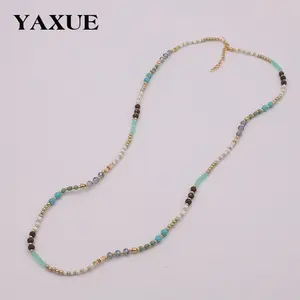 Elegant Design Beaded Necklace for Women - Versatile Long Pendant Sweater Chain