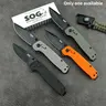 Multifunctional Folding Knife for Camping, Hiking and Climbing, D2 Blade with Nylon Handle, Folding Pocket Knives, Outdoor Survival Tools, Survival Gear