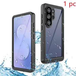Waterproof Phone Case Cover for Samsung Galaxy S26Ultra/S25Ultra/S24Ultra/S26Plus/S25Plus, High-Quality Transparent Dust-Proof Shock-Resistant