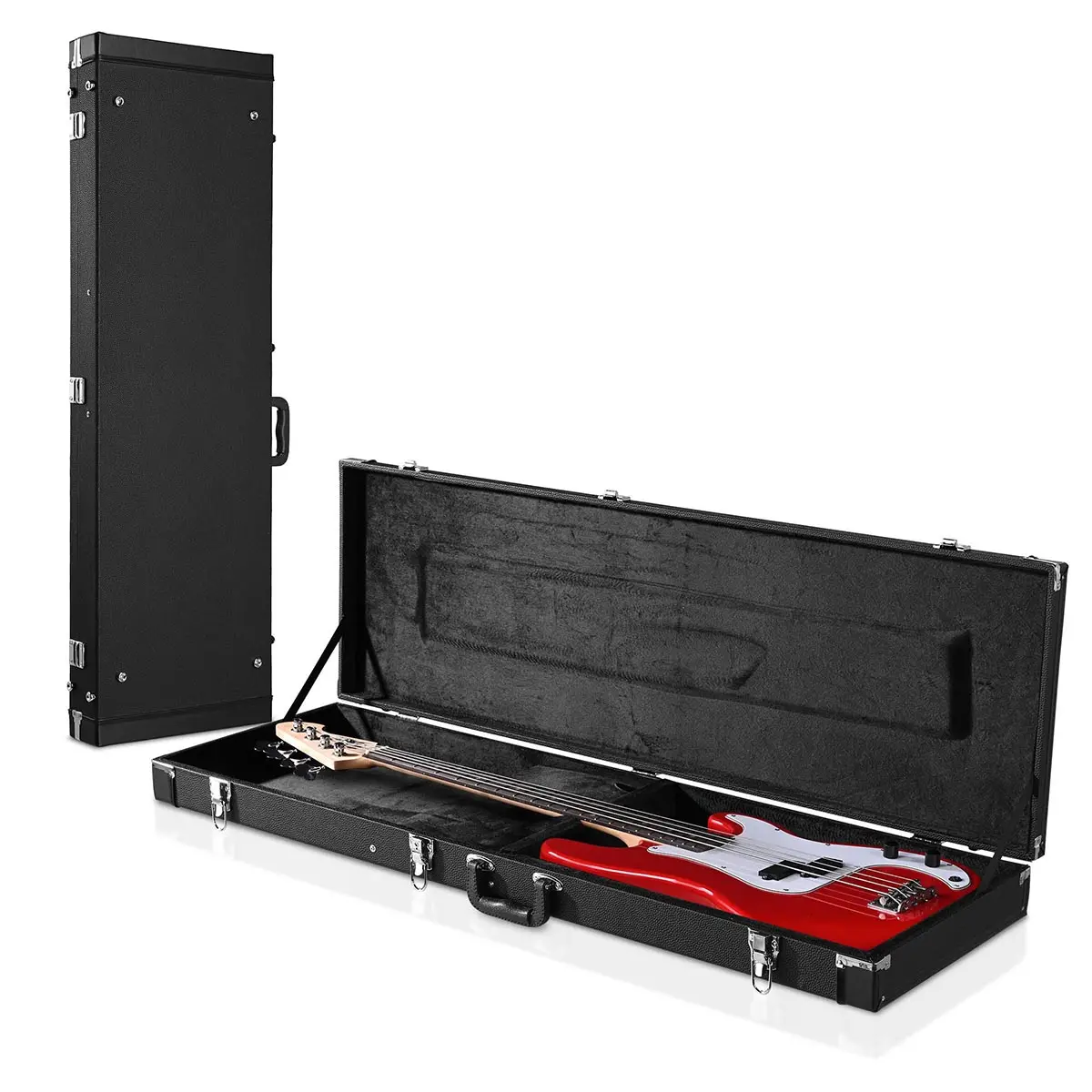 Yescom Lockable Universal Electric Bass Guitar Hard-Shell Case 48x15 in
