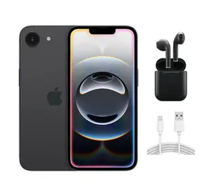 Refurbished iPhone 16e (Unlocked)-Acceptable Condition with Wireless Earbuds & 1 Year Warranty A3212