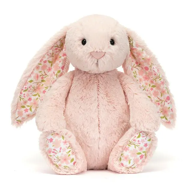 Blossom Cream Bunny  'Berry' New NWT Soft Plush Rabbit