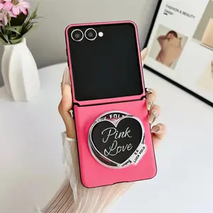 Detachable Love Stand for Magsafe Magnetic Phone Case for Samsung Galaxy Flip7 Flip6 Z Flip 3 4 5 6 7 FE Protective Cover